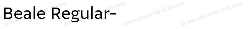 Beale Regular字体转换